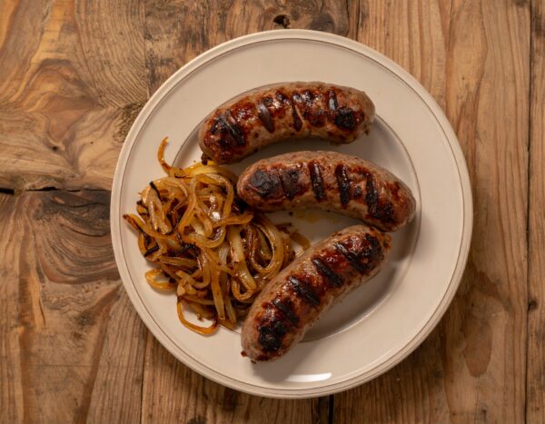 Beef and Caramelised Onion Sausages