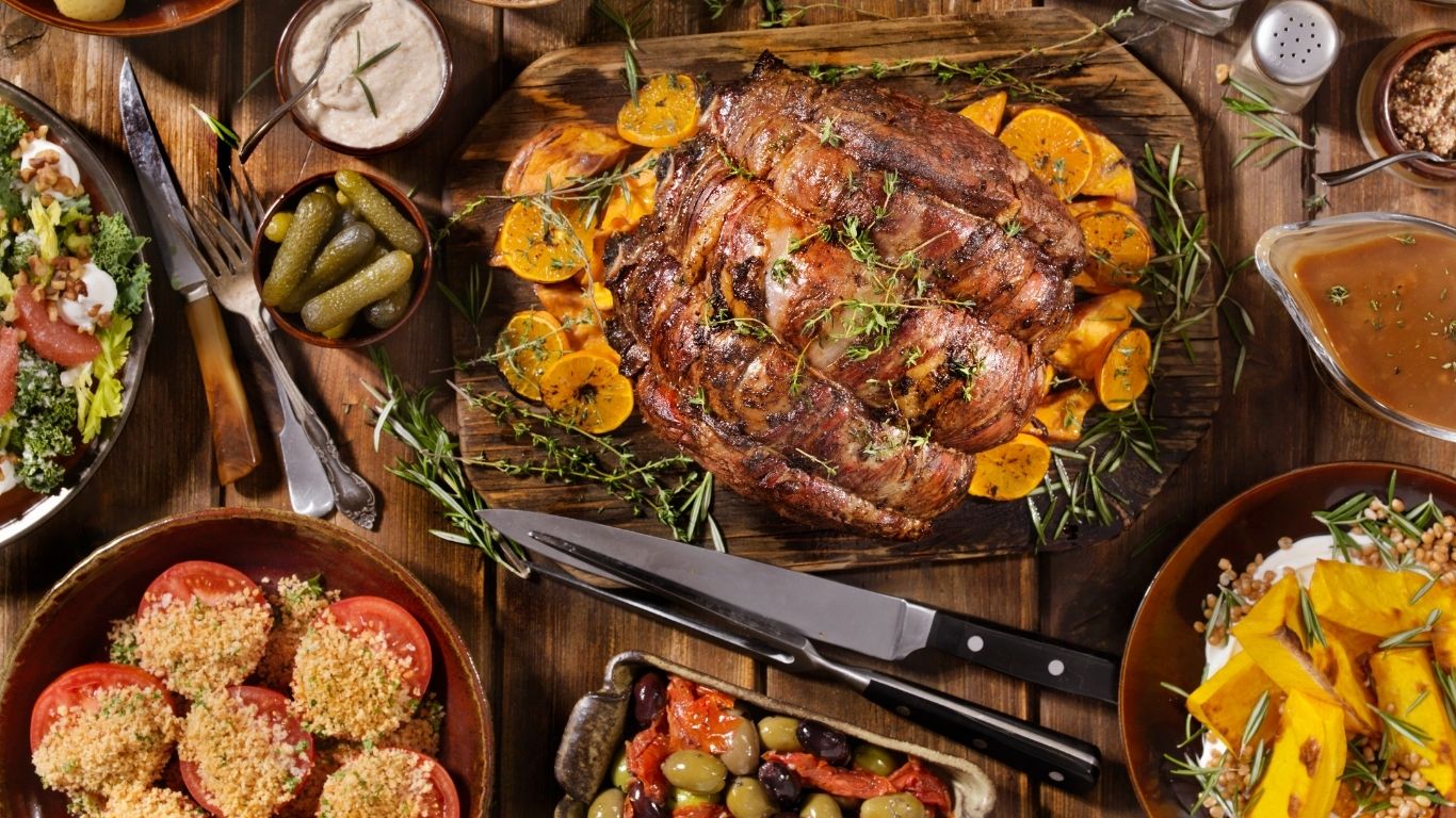 Venison Haunch Roast with Juniper & Orange Sauce