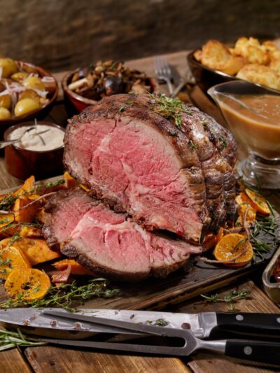 Venison Haunch Roast with Juniper & Orange Sauce